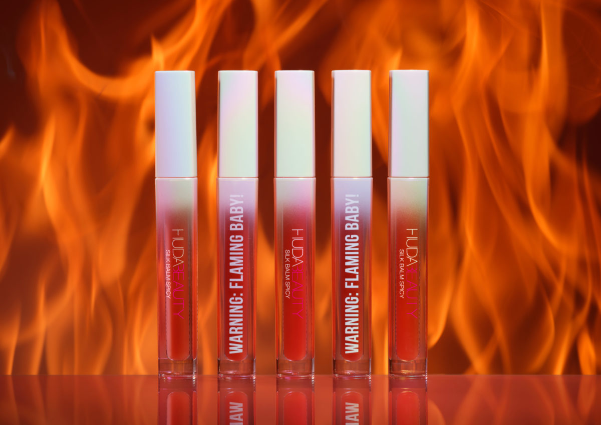 HUDA BEAUTY Silk Balm Spicy Thermo Plumping Lip Balm Fuego Full Size
