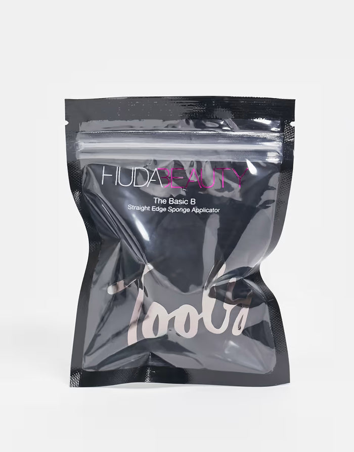 Huda Beauty The Basic B Straight Edge Sponge Applicator Brand New Sealed