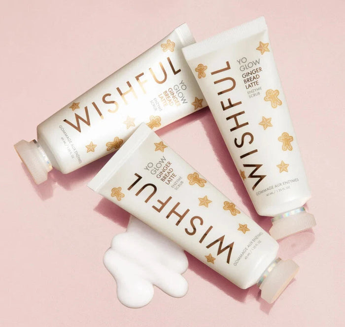 WISHFUL Yo Glow Gingerbread Latte Scrub 40ml unused, genuine