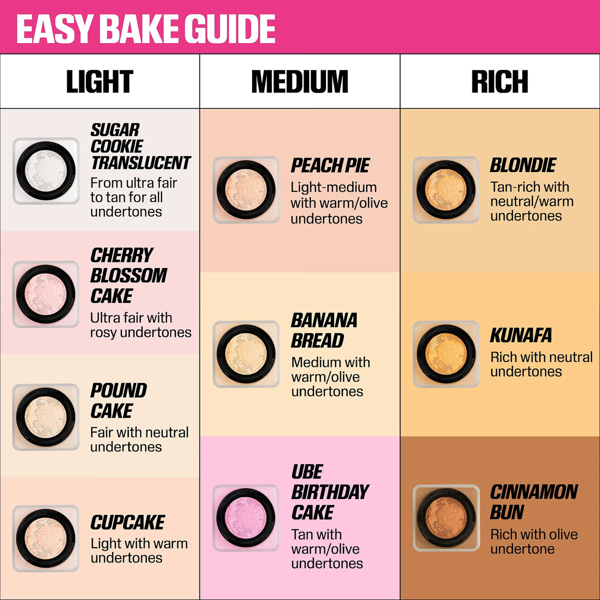 Huda Beauty Easy Bake Loose Powder - Peach Pie