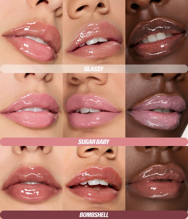 Huda Beauty Glossiest Gloss Set Mini Lip Kit X3