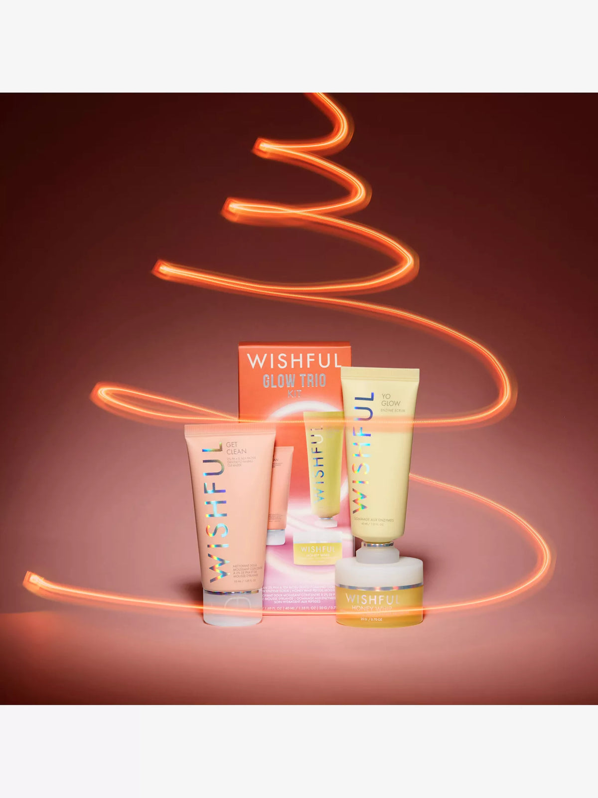 HUDA BEAUTY WISHFUL Trio Glow gift set