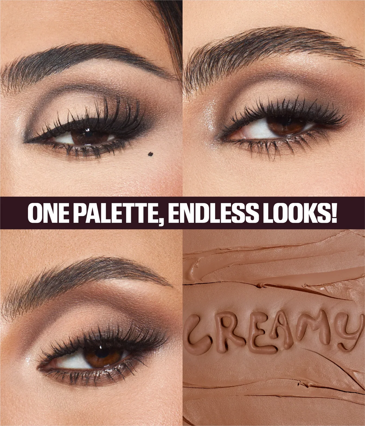 Huda Beauty Eyeshadow Palette Obsessions Creamy 8.22g (Neutral Brown)