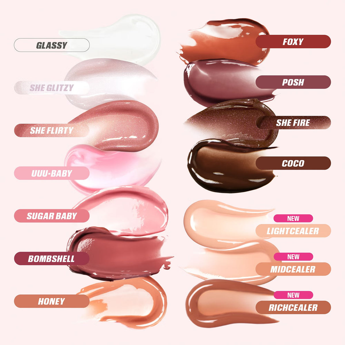 Huda Beauty Faux Filler Extra Shine Lip Gloss - Foxy
